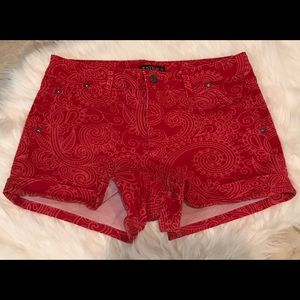 Justfab Pink Pasley Shorts